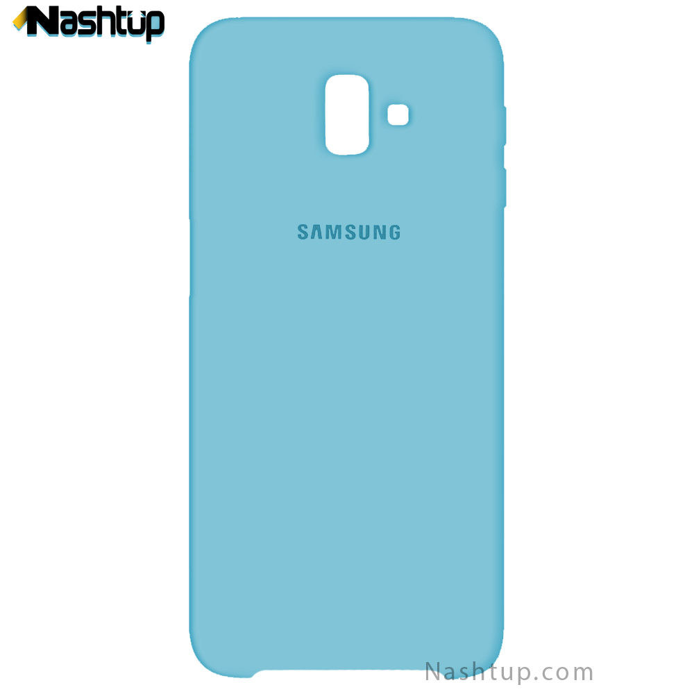 قاب سيليكونى اصلى رنگ آبی گوشى Samsung Galaxy J6 Plus 2018